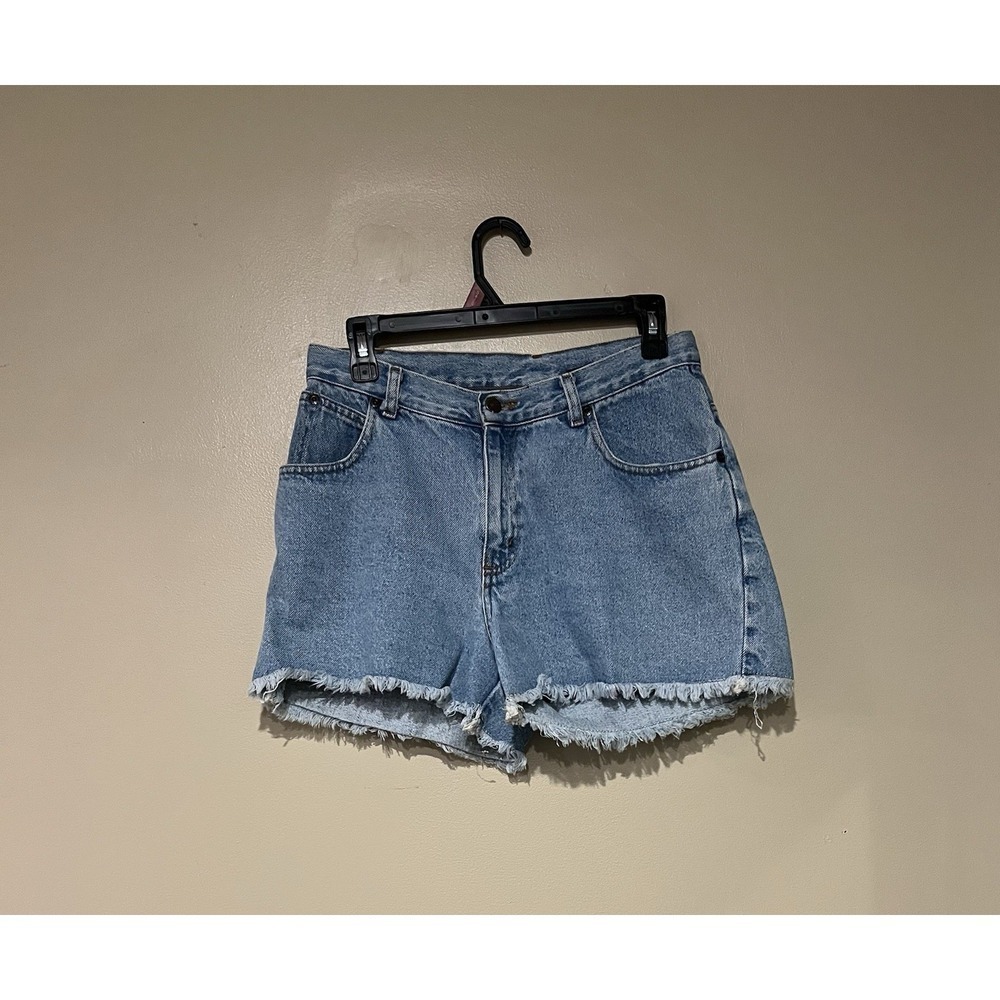 Vintage 90s Y2K No Boundaries Denim Shorts Harley Patch Juniors Size 9/10